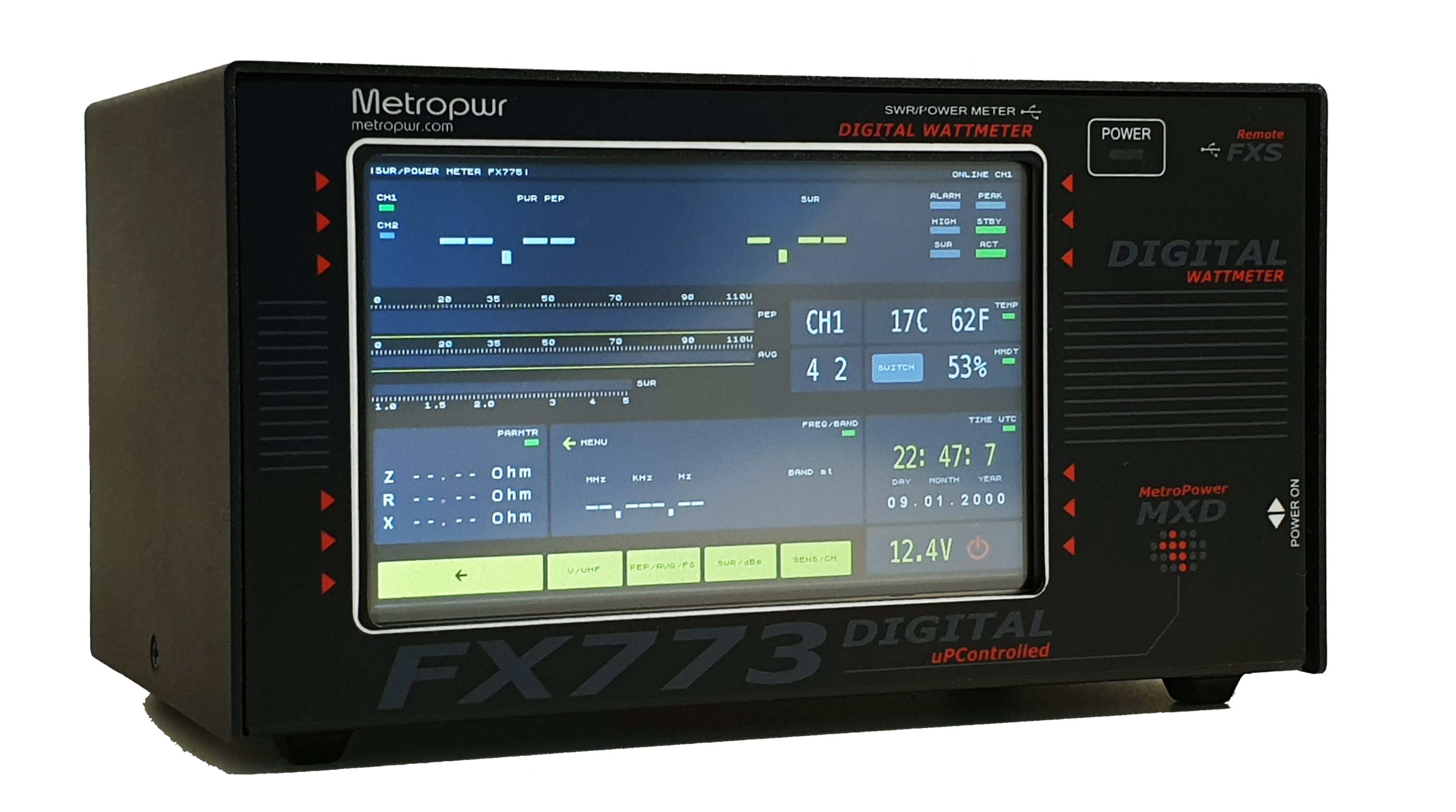 mAT-S1500 SWR/Wattmeter – 1500 W, 1,8–54 MHz