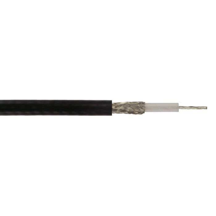 Maas RG 58-U Koaxialkabel – 25 Meter, 50 Ohm, Schwarz, Für Funk & Antennen