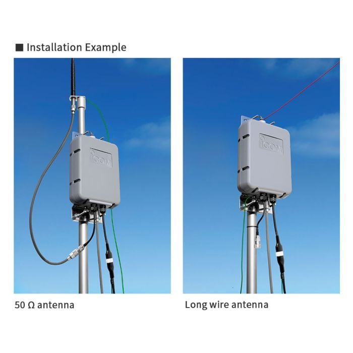 Icom AH-6 Remote Antenna Tuner for Long-Wire & 50 Ω Antennas | WiMo Icom AH-6 Remote Antenna Tuner for Long-Wire & 50 Ω Antennas | WiMo