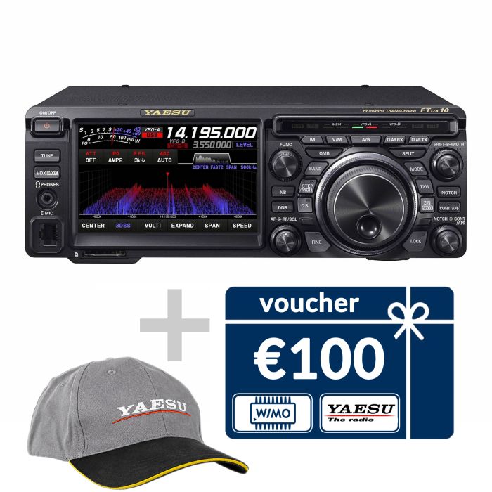 Yaesu FT-DX10 HF Transceiver with hybrid SDR technology