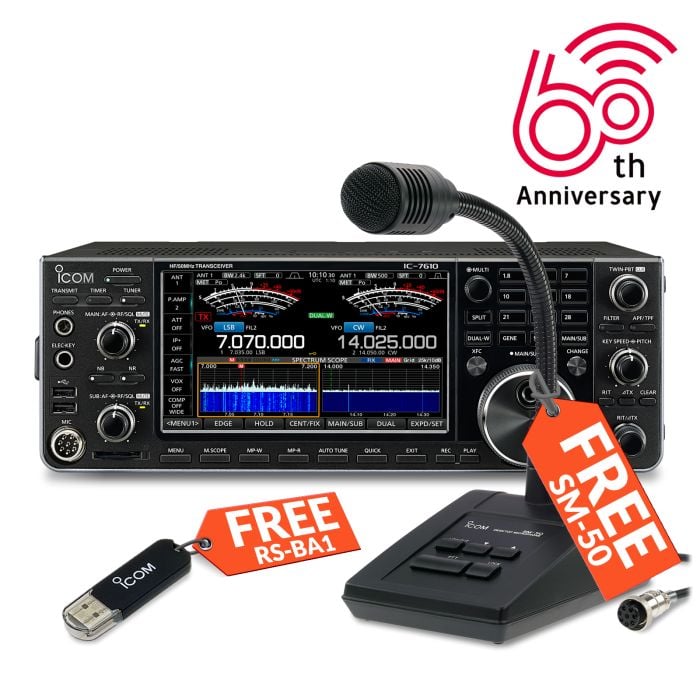 Icom IC-7610 HF/50MHz All Mode Transceiver