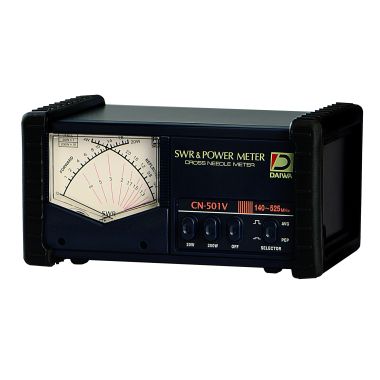 SWR-Meter CN-501VN: Compact, VHF + UHF, cross-needle instrument.