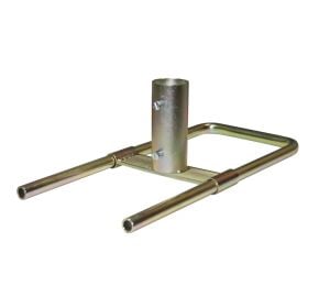 Doppel-Antennenmastklemme – 6 Stück, Verzinkt | Für Mastdurchmesser 25–94 Mm | Mit Flügelmuttern
