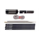 Antenne Radio Courte JPC-12 – Multibande Portable Pour Radioamateurs (80–6 M), Légère Et Compacte, Avec Câble Coaxial PL-259 - 1