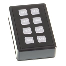 Teclado con memoria para radios Icom, 8 botones