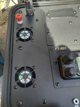 Portable with the Yaesu FT-891 in the outdoor case